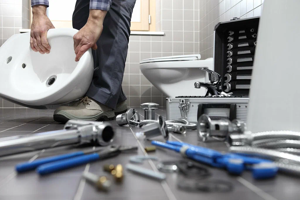 Plumbing tools prepared for a bathroom repair in Waco